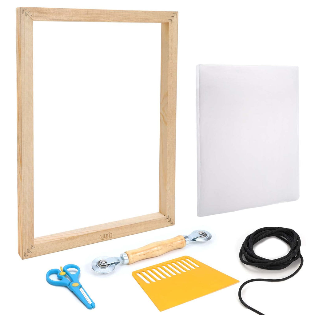 Caydo 10 x 14 Inch Wooden Screen Printing Frame Changeable Silk Mesh Fabric for Screen Printing - NewNest Australia