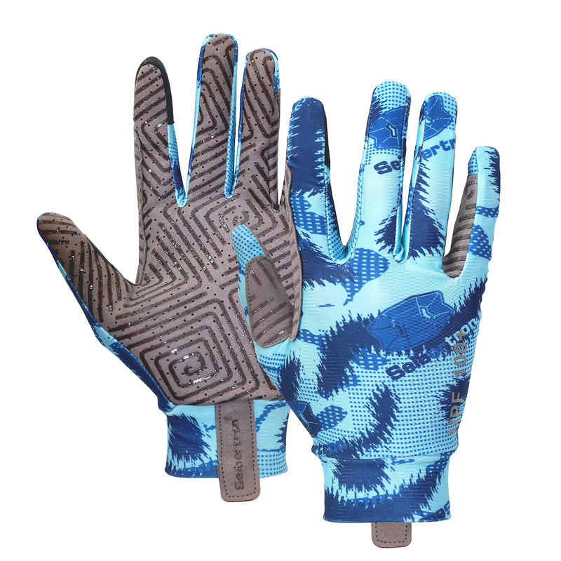 Seibertron S.P.S.G-4 Horse Riding Touchscreen Adult & Youth UPF100+ UV Sun Glove youth size blue youth L - NewNest Australia