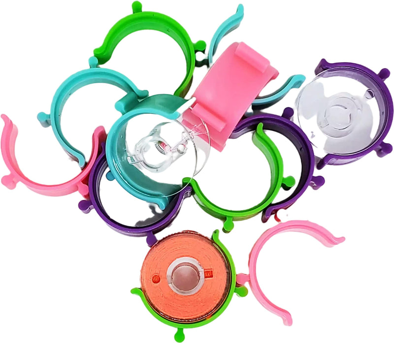 PeavyTailor 36Pcs Bobbin Holder Bobbin Clips Spool Huggers for Sewing Machines Thread organizing. The Bobbin Clamps, peels Thread Huggers are Sewing kit Organizer to Avoid unwinding Thread Tails. - NewNest Australia
