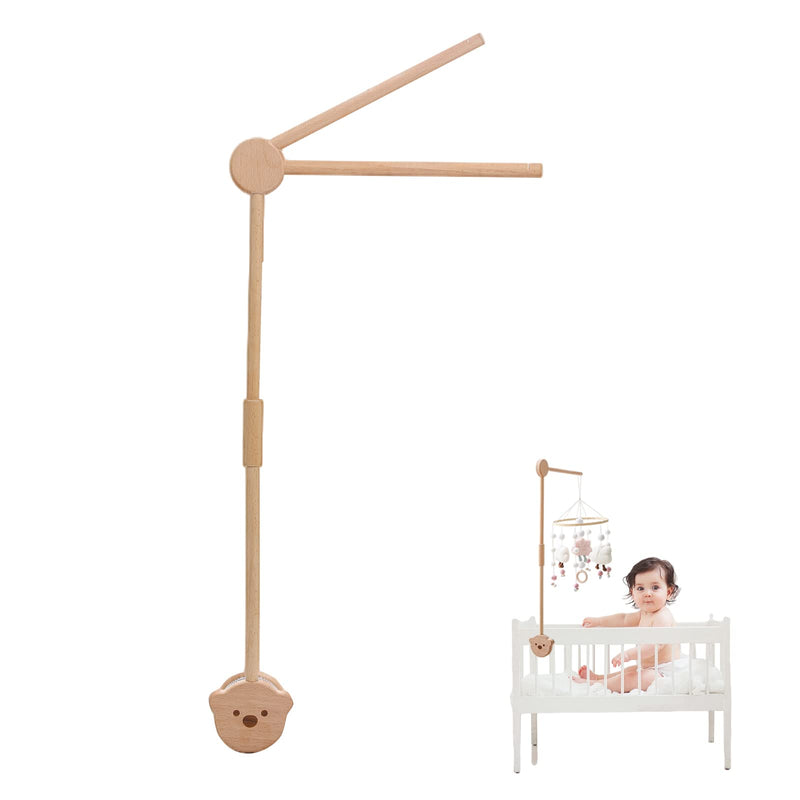 Baby Mobile Hanger 33 Inch Wooden Mobile Arm for Crib?Beech Mobile Holder for Crib?Height Adjustable Suitable for Hanging Baby Nursery Mobiles - NewNest Australia