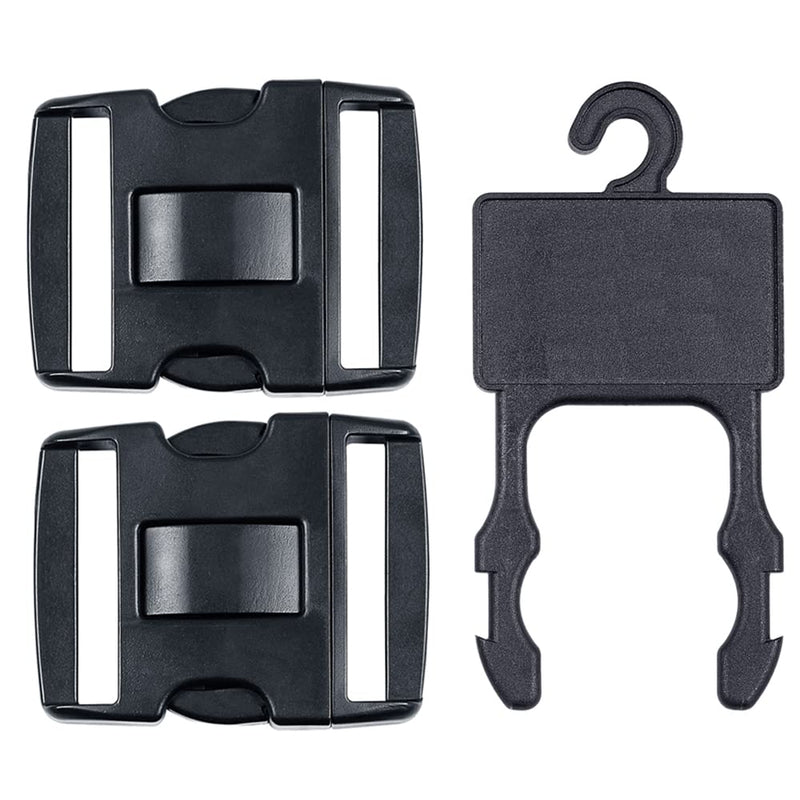 SdTacDuGe Replacement Strong Duty Buckle System for 2.25inches police Duty Belt,Triple Lock(2Pack)+Heavy Duty Belt Hanger Item1 - NewNest Australia