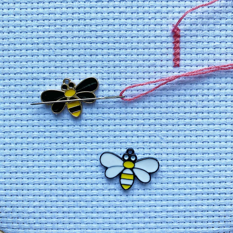 Bee Needle Minders for Cross Stitch, The Set of 2 Magnetic Needle Nanny, Embroidery Needlework Accessories - NewNest Australia