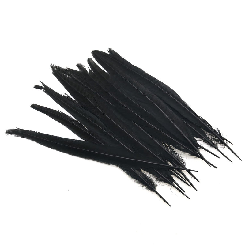Natural Pheasant Tails ZZHXSM 15pcs Black Natural Pheasant Feather Pheasant Tail 10-11.8 Inches Hat DIY Accessories Pheasant Feathers - NewNest Australia
