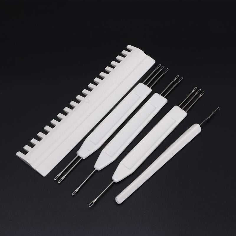 Mollytek Knitting Machine Transfer Tools for 5.6G 4.5mm 1X2/1X3/2X3 Knitting Machine Transfer Comb Needle Pusher Latch Tool for Brother/Singer/Silver Knitting Machine Accessories (A-5 PCS) A - NewNest Australia
