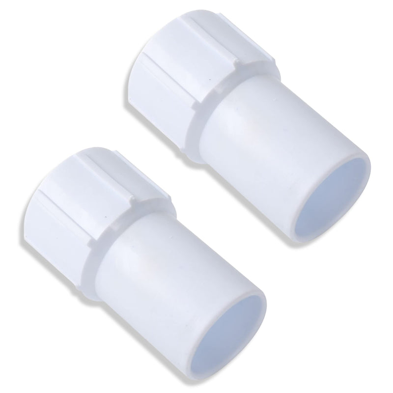 (2-Pack) 1-1/2" Pool Hose Cuff - Threaded Hose Cuff for Spiral Wound Swimming Pool Vacuum Hose - Connects the Vacuum Head to the Vacuum Skimmer Inlet - Made of Highly Durable ABS Plastic 2 - NewNest Australia