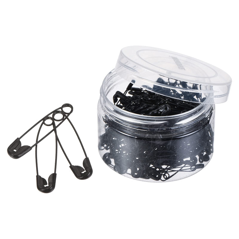 MECCANIXITY Safety Pins 1.42 Inch Metal Sewing Pins with Box for Office Home Black 192 Count - NewNest Australia