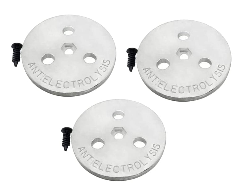 Poolzilla Zinc Anode Plate - 3 Pack, Keep Your Skimmer Basket in Place, Fights Against Corrosion and Electrolysis - NewNest Australia