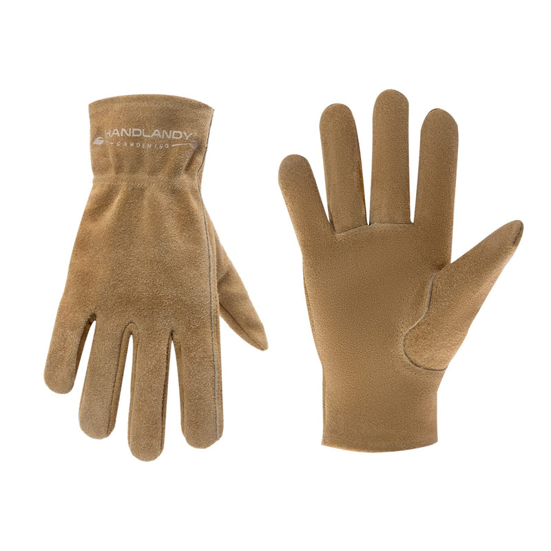 Kids Genuine Leather Work Gloves, Kids Gardening Gloves for Age 2-11 Girls Boys, Perfect for Children Garden, Yard , Outdoor Small ( for age2-4 ) Khaki - NewNest Australia
