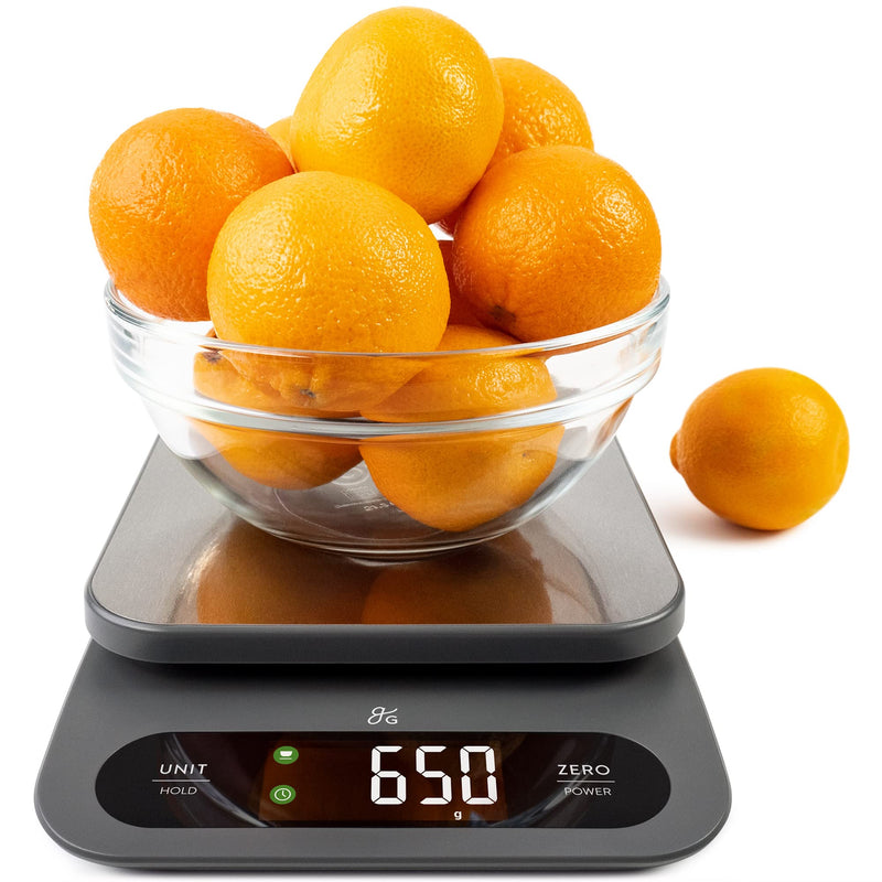 Greater Goods High Capacity Kitchen Scale - A Premium Food Scale That Weighs in Grams & Ounces w/ a 22 Pound Capacity | Feat. a Hi-Def LCD Screen and Stainless Steel Platform | Designed in St. Louis - NewNest Australia