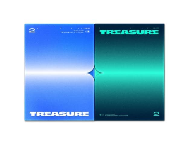 Treasure The Second Step : Chapter One 1st Mini Album PhotoBook Version A-Blue Cover CD+150p PhotoBook+2p Selfie PhotoCard+1p Postcard+1p Sticker+Tracking Kpop Sealed - NewNest Australia