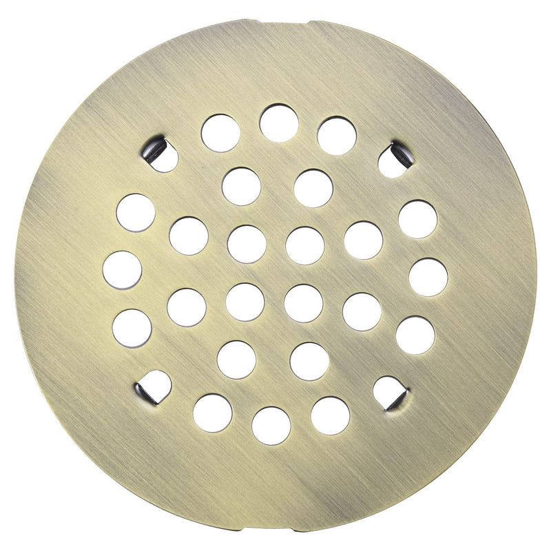Bropury 4-1/4-Inch Easy-to-Install Snap-in Shower Drain Cover Floor Drain Replacement Cover Stainless Steel (Antique Bronze) Antique Bronze - NewNest Australia