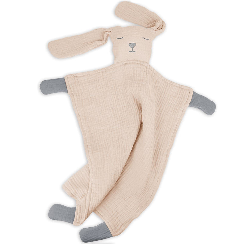 Lulu moon Baby Security Blanket for Unisex, Organic Cotton Muslin Baby Lovey, Soft & Breathable Lovie Baby Gifts for Boys and Girls, 15*12 Inch (Soft Hug) - NewNest Australia