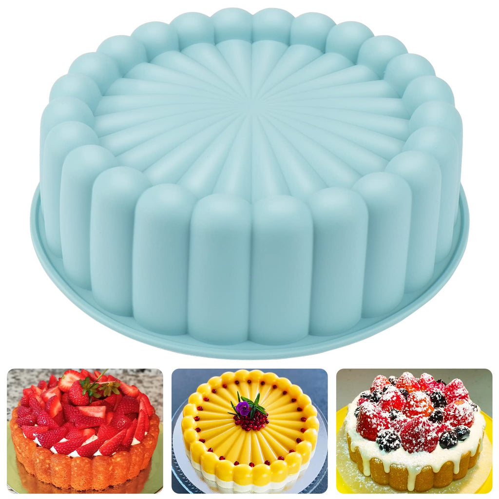 Palksky Charlotte Cake Pan Silicone, Nonstick, 8 inch Round Cake Molds for Baking - NewNest Australia