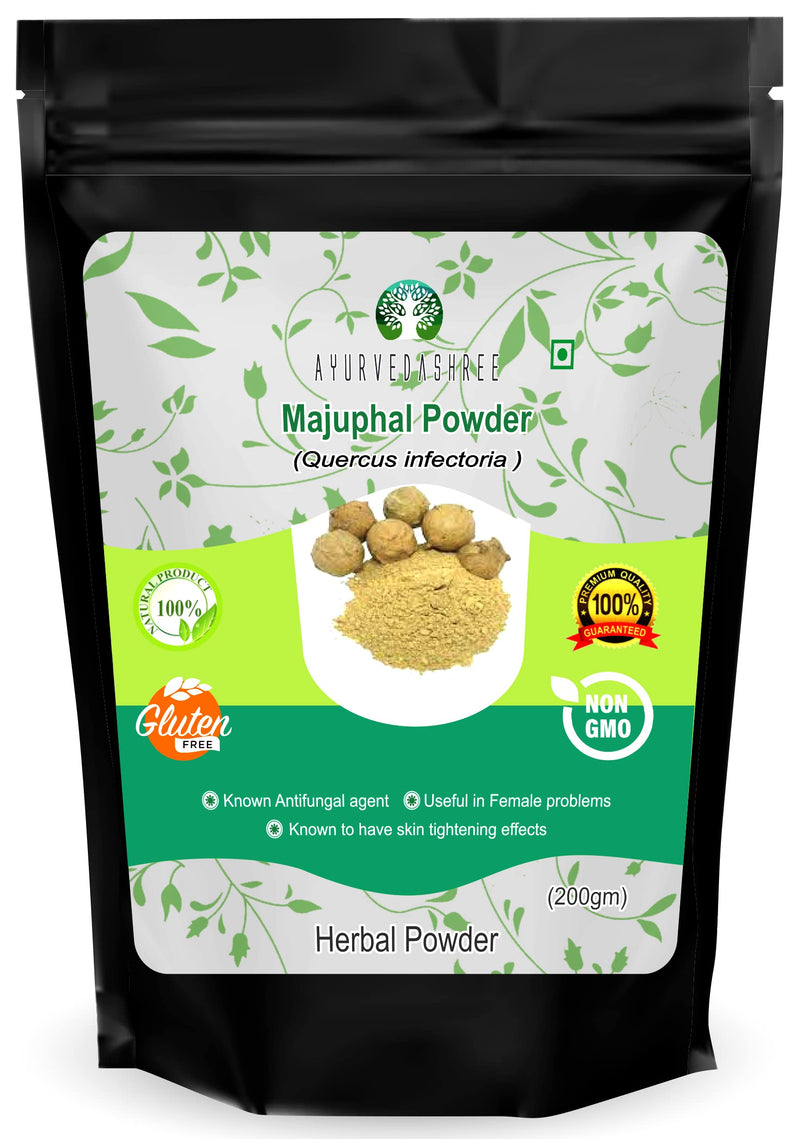 AYURVEDASHREE Majuphal Powder 200 Gm | Galnuts Powder (Quercus infectoria) | 100% Pure Quercus Infectoria/Majuphal/Manjakani - NewNest Australia