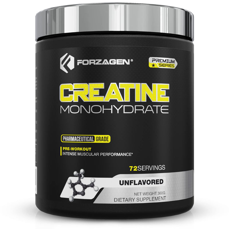 Forzagen Creatine Monohydrate Powder Unflavored - 72 Servings (72 Sevings) 72 Sevings - NewNest Australia