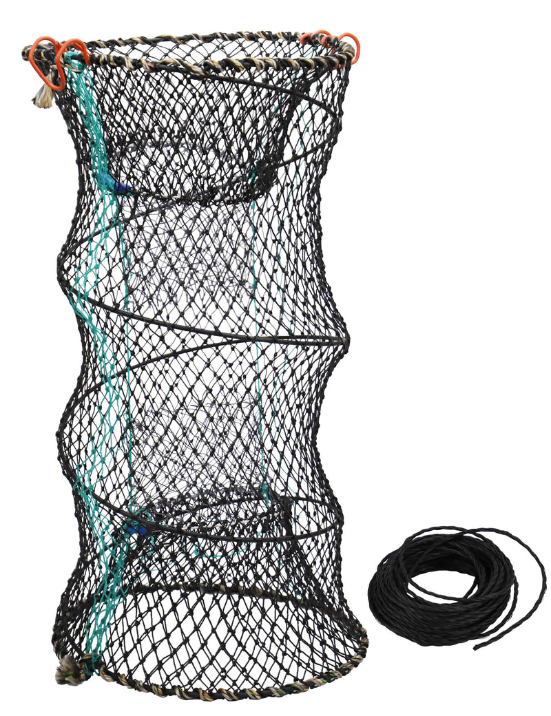 Hlotmeky Crab Trap Minnow Trap Fishing Bait Traps with 10m Hand Rope, Folded Lobster Crawfish Fishing Net Trap A - NewNest Australia