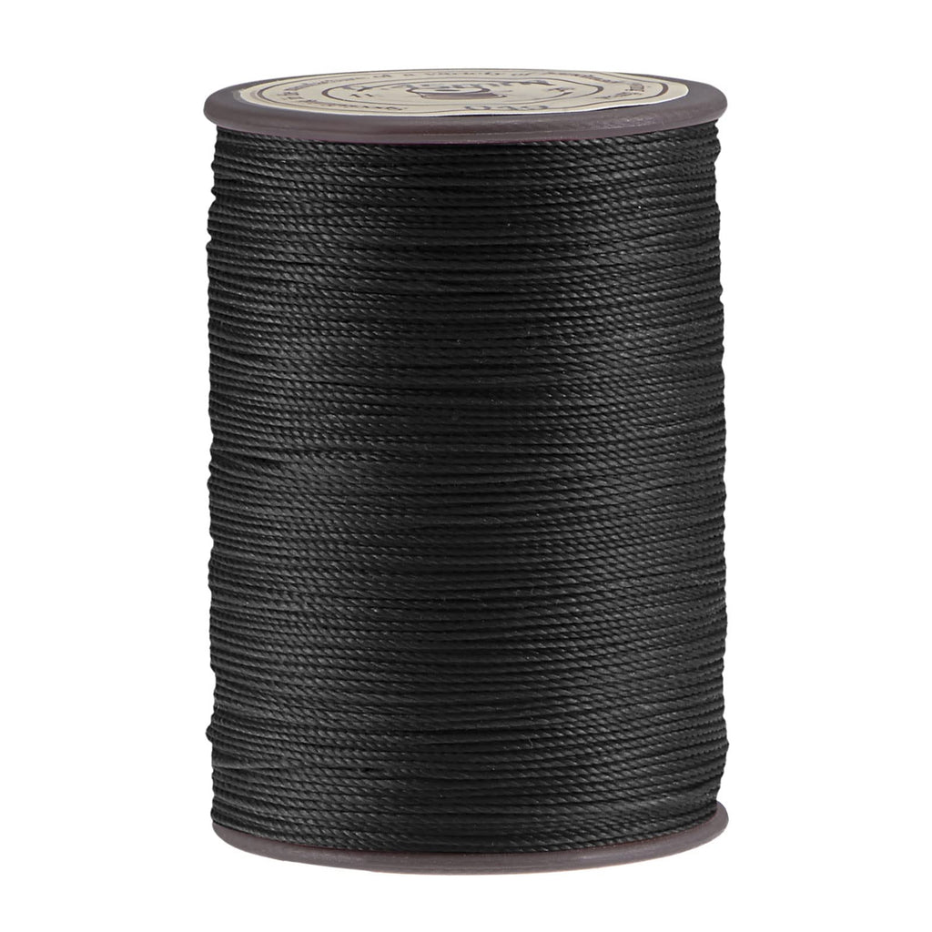 uxcell Thin Waxed Thread 137 Yards 0.55mm Dia Polyester Wax-Coated String Cord for Machine Sewing Embroidery Hand Quilting Weaving, Black - NewNest Australia