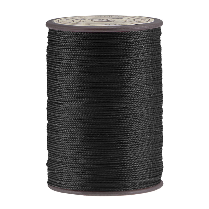 uxcell Thin Waxed Thread 137 Yards 0.55mm Dia Polyester Wax-Coated String Cord for Machine Sewing Embroidery Hand Quilting Weaving, Black - NewNest Australia