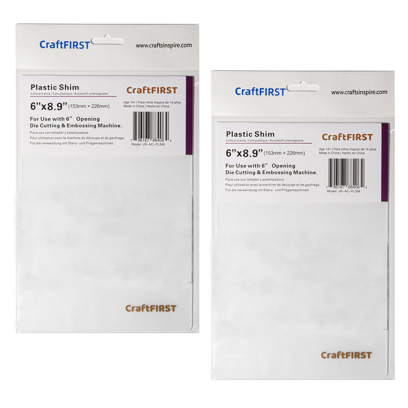 CraftFIRST Plastic Shim for Gemini Junior Die Cutting and Embossing Machine Logia A5 Die Cutting Machine CraftFIRST Junior Die Cutting Machine, 1 Pair - NewNest Australia