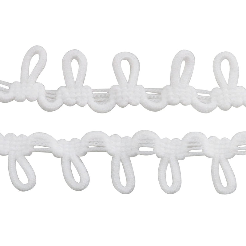 Button Looping ZCZQC 10Yard 15mm Wide White Elastic Cord Stretch Band with Buttonhole for DIY Sewing Crafts Elastic Button Loop - NewNest Australia