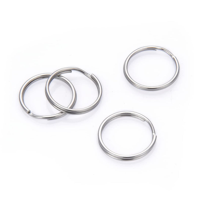 20pcs 304 Grade Surgical Stainless Steel Hypoallergenic 20mm Split Ring Double Loop Jump Rings (Wire 1.2mm/0.047 Inch/17 Gauge) SJF76-20 20 20mm (0.79 Inch) - NewNest Australia