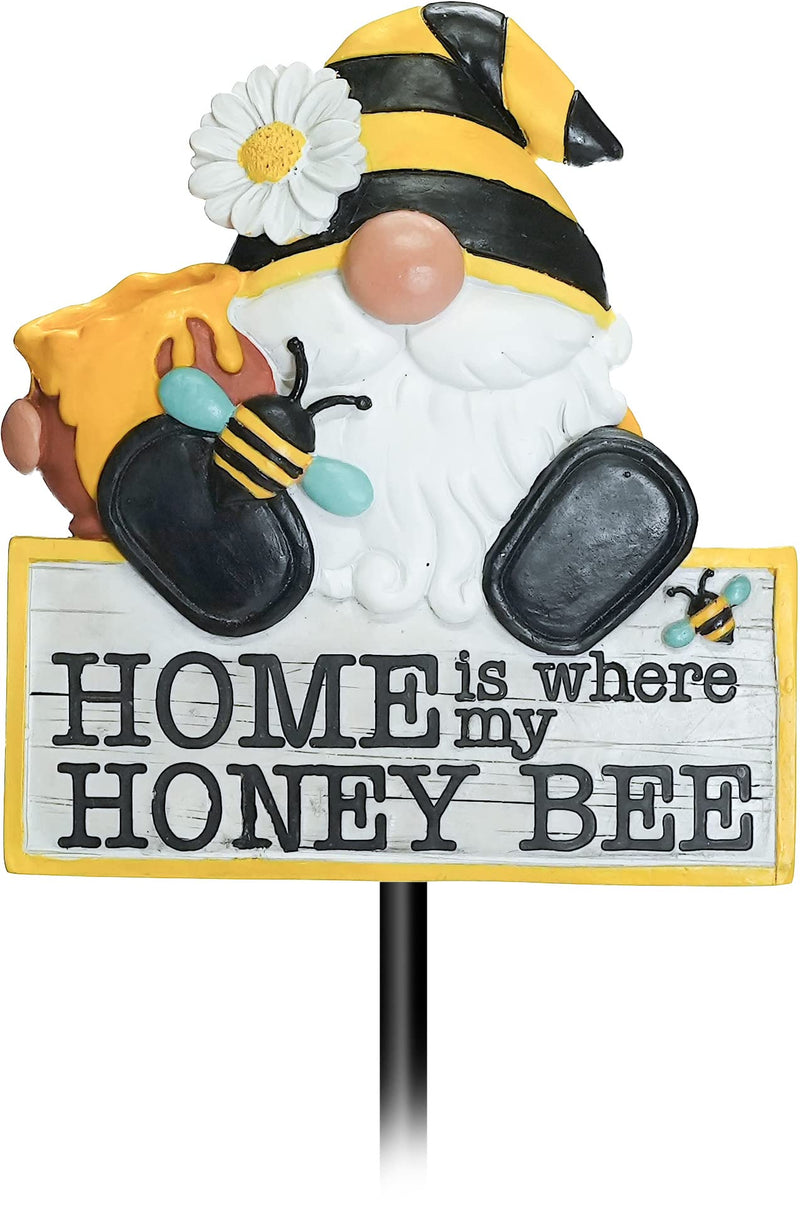 Spoontiques - Garden Décor - Garden Stake - Decorative Stake for Lawn and Yard?- 28 High - Durable Weather Resistant Resin Sign for Home Décor - Bee Gnome Garden Stake - NewNest Australia