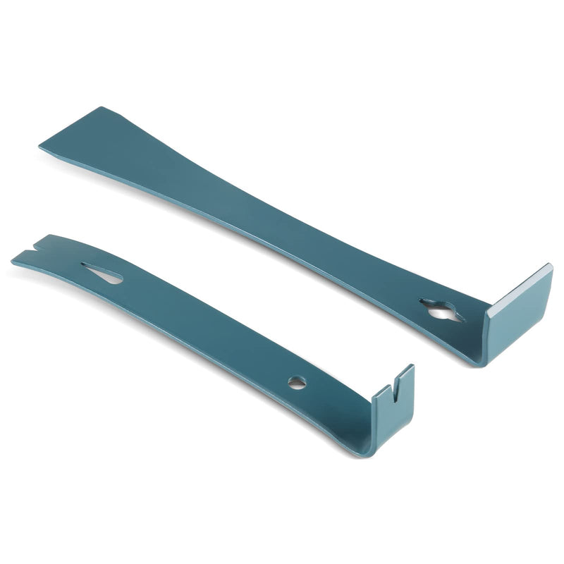 SN-KNIFE 2pc 7-1/4" & 9-1/4 Flat Pry bar, Teardrop Nail Puller,High-Carbon Steel,Gray 2 PC - NewNest Australia