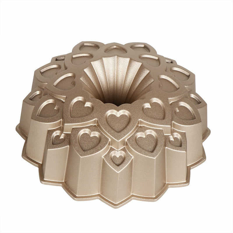 Baker's Secret Bunt Pan 9" Amour, Extra Thick Cast Aluminum Bundt Cake Pan Baking Pan,2 Layers Non-stick Coating For Easy Release, Baking Supplies- 10cup Cast Aluminum Collection - NewNest Australia