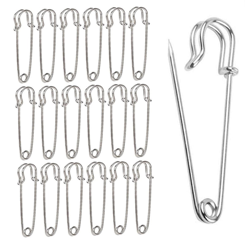 40 Pack Large Safety Pins, 1.8" Heavy Duty Blanket Pins for All Kinds of Handicrafts, Clothing, Blankets and Other Materials as Well as DIY Craftsmanship, Safe and Durable 1.8 inch - NewNest Australia