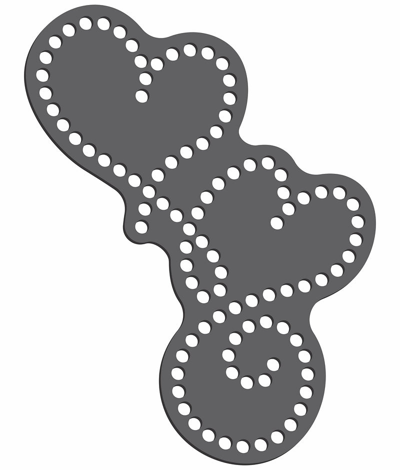 Rhinestone Genie Two Hearts Magnetic Rhinestone Template, Black - NewNest Australia