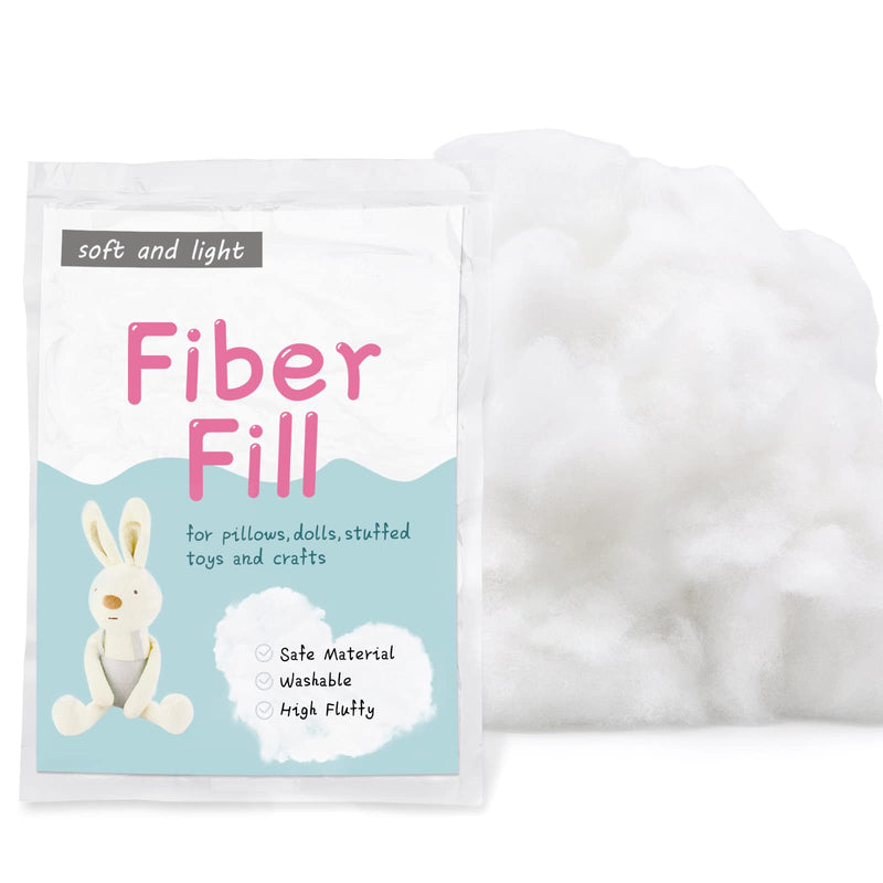 100g/3.5oz Polyester Fiber Fill, Stuffing Pillow Filling Stuffing Cushion Filling, Batting High Resilience Fill Fiber, Stuffing for Stuffed Animals/DIY Crafts 3.5 Ounce(Pack of 1) - NewNest Australia