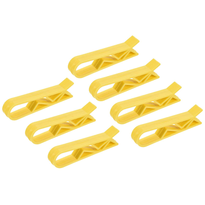 MECCANIXITY Garbage Bin Clip Kitchen Trash Can Waste Basket Garbage Bin Clamp Non-Slip Clip Clamp Yellow, Pack of 12 - NewNest Australia