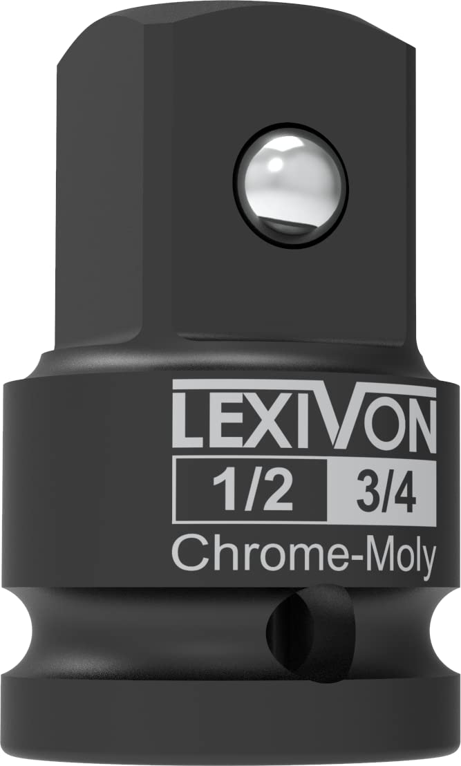 LEXIVON 1/2-Inch Impact Socket Adapter, 1/2" Female x 3/4" Male Increaser | Chrome-Molybdenum alloy steel = Fully Impact Rated (LX-401) 1/2" to 3/4" Increaser - NewNest Australia