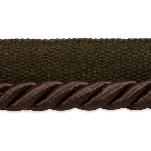 Trims by the Yard Emmerson 1/4" Twisted Lip Cord Chocolate | (10 Yard Cut) Trim - NewNest Australia