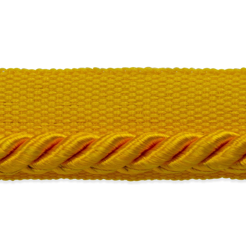 Trims by the Yard Ebony 1/8" Twisted Lip Cord Yellow Gold | (10 Yard Cut) Trim - NewNest Australia
