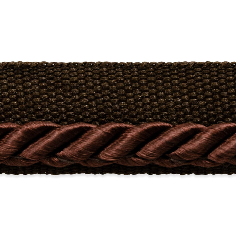Trims by the Yard Ebony 1/8" Twisted Lip Cord Chocolate | (10 Yard Cut) Trim - NewNest Australia