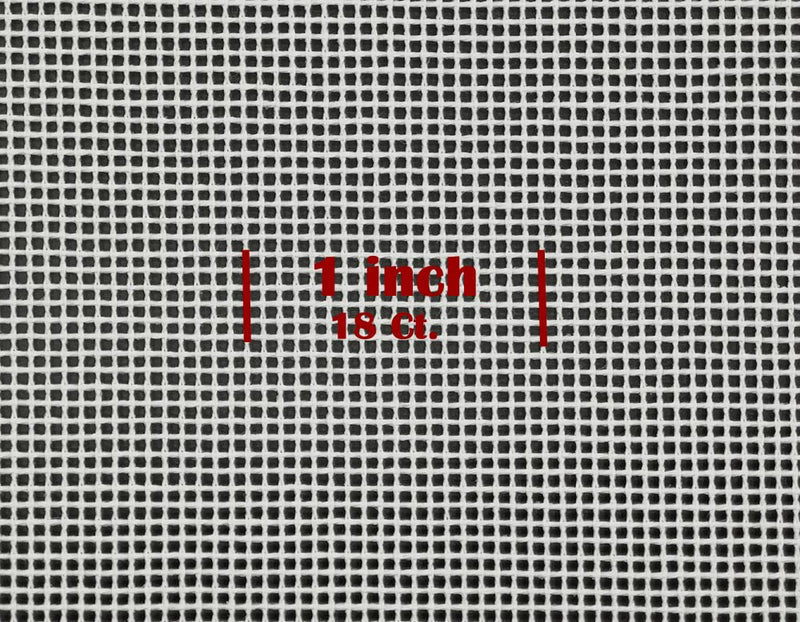 Interlock Blank Needlepoint Canvas 18 Mesh (18 ct.) White 17.5" X 20" - NewNest Australia