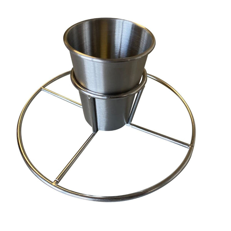 VORTEX (IN)DIRECT HEAT VORCANO FLAVORIZER Accessory Insert, Stainless Beer CAN Chicken Rack Cup - Medium (Flavorizer Insert Only) Steel - NewNest Australia