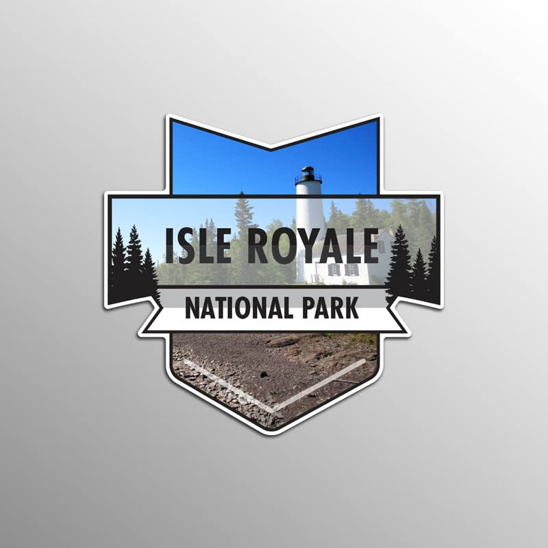 Isle Royale National Park Magnet | 4.7-Inch by 4.5-Inch | 2-Pack | 30 MIL Heavy Duty Magnetic Material | MPD943 - NewNest Australia