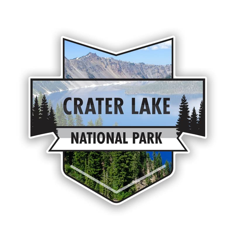 Crater Lake National Park Magnet | 4.7-Inch by 4.5-Inch | 2-Pack | 30 MIL Heavy Duty Magnetic Material | MPD924 - NewNest Australia