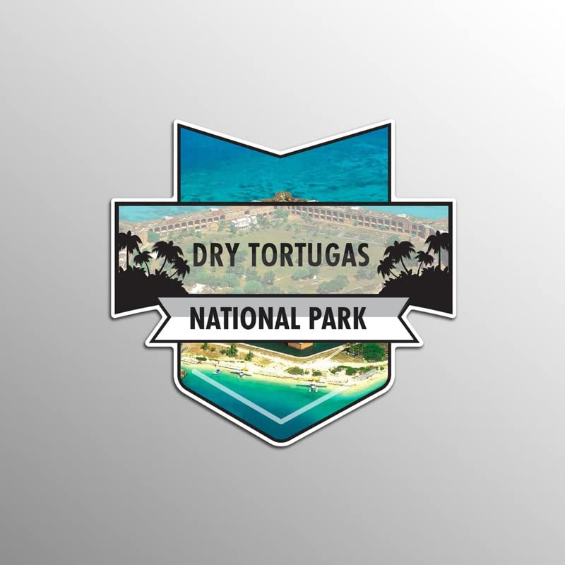 Dry Tortugas National Park Magnet | 4.7-Inch by 4.5-Inch | 2-Pack | 30 MIL Heavy Duty Magnetic Material | MPD928 - NewNest Australia