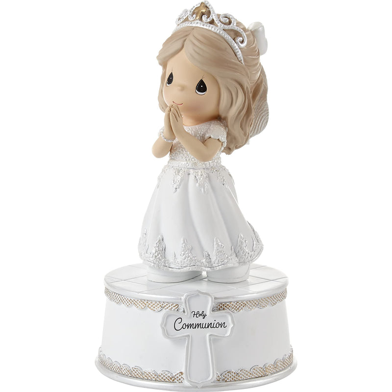 Precious Moments 212102 Holy Communion Girl Resin Musical, Multi - NewNest Australia