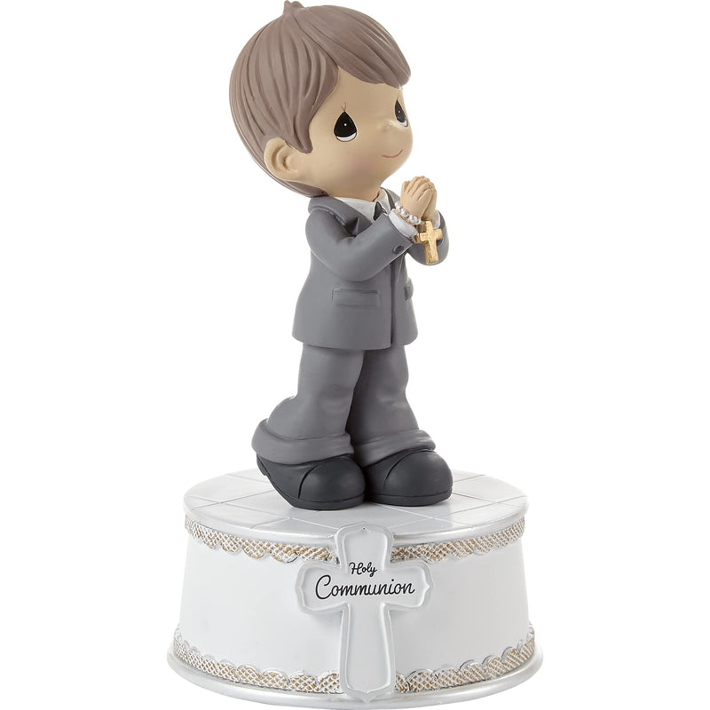 Precious Moments 212103 Holy Communion Boy Resin Musical, Multi - NewNest Australia