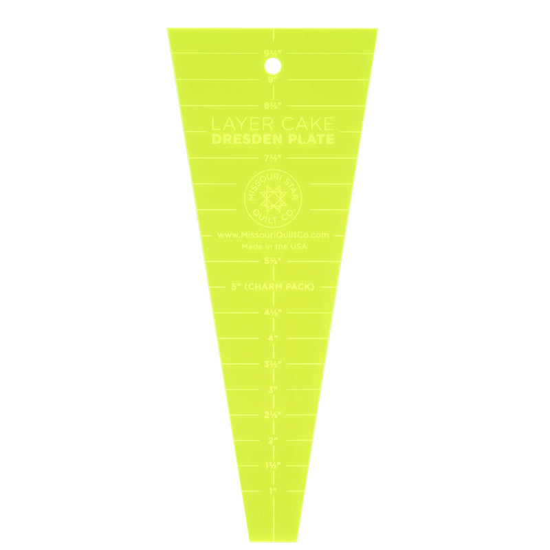 Acrylic Quilting Template Ruler, Dresden Plate | for Use with 10” Precut Fabric Squares | Layer Cake Quilt Supplies for Cutting Patterns, Sewing, and DIY Blanket Making Projects - NewNest Australia