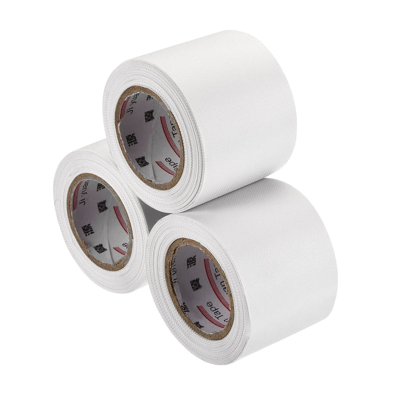 MECCANIXITY Pipe Wrap Tapes Non-Adhesive 5cmx12m Protective Waterproof Tube Protector for Air Conditioner HVAC Pipes, PVC White Pack of 3 - NewNest Australia