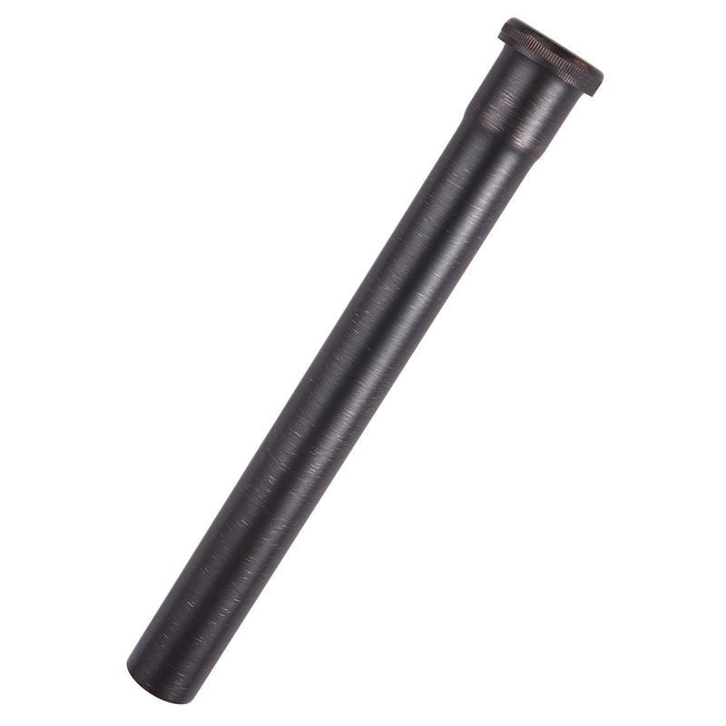 Brass Slip Joint Extension Tube 1-1/4” OD x 12” with Nut and Rubber Washer, P Trap Extension Tube, Sink Drain Tailpiece Tube Extension, Oil Rubbed Bronze - NewNest Australia