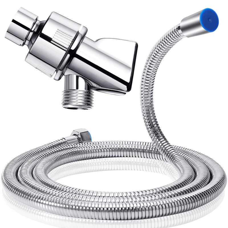 Shower Hose with Shower Arm Bracket,69 inch Stainless Steel Shower Hose Replacement,Adjustable Handheld Shower Arm Holder Shower Head Holder,Flexible Shower Head Hose and Holder with Brass Ball,Chrome - NewNest Australia