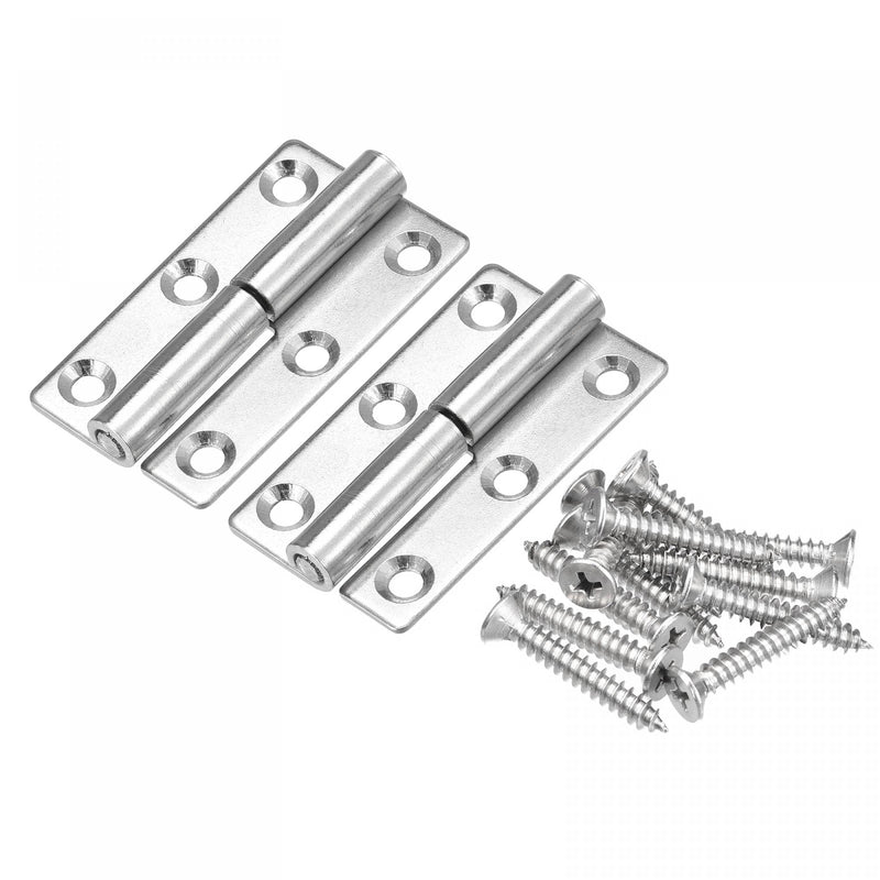 uxcell Lift Off Hinge, 2.5" 304 Stainless Steel Left Detachable Slip Joint Flag Hinges 2pcs - NewNest Australia