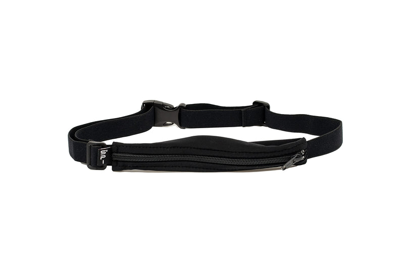 SPIbelt Large Pocket Running Belt for Adults, Expandable Pocket, Adjustable Waist, No Bounce, No Logo Band, Black with Black Zipper Black with Black Zipper (No Logo) - NewNest Australia