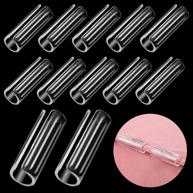 12 Pcs Bed Sheet Grippers Sheet Holders Bed Sheet Clips Sheet Fasteners for Keeping Sheets and Mattresses Snug, Transparent - NewNest Australia
